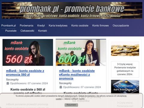 Prombank.pl - najlepsze promocje bankowe