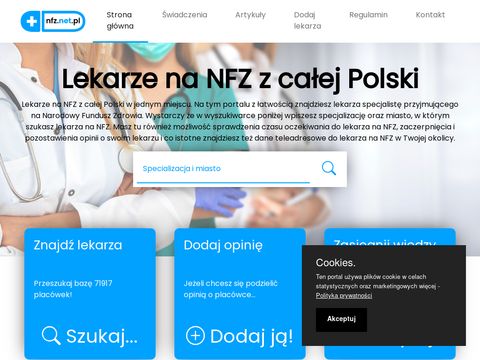 Nfz.net.pl - gastroskopia i kolonoskopia na NFZ