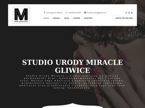 Miraclesalon.pl stylizacja paznokci makijaż